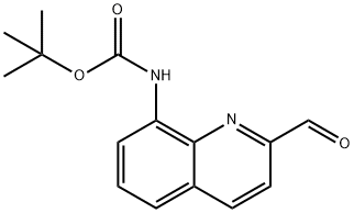 tert-butyl (2-formylquinolin-8-yl)carbamate 구조식 이미지