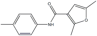2,5-dimethyl-N-(4-methylphenyl)furan-3-carboxamide Structure