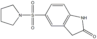 2H-Indol-2-one, 1,3-dihydro-5-(1-pyrrolidinylsulfonyl)- 구조식 이미지