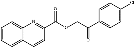 2-(4-chlorophenyl)-2-oxoethyl quinoline-2-carboxylate Structure