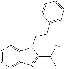 1-(1-phenethyl-1H-benzo[d]imidazol-2-yl)ethan-1-ol Structure