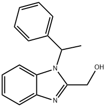 (1-(1-phenylethyl)-1H-benzo[d]imidazol-2-yl)methanol Structure