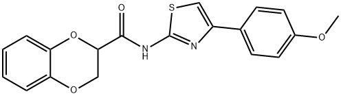 N-(4-(4-methoxyphenyl)thiazol-2-yl)-2,3-dihydrobenzo[b][1,4]dioxine-2-carboxamide Structure