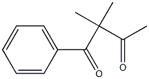 1,3-Butanedione, 2,2-dimethyl-1-phenyl- Structure