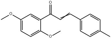 (2E)-1-(2,5-dimethoxyphenyl)-3-(4-methylphenyl)prop-2-en-1-one 구조식 이미지