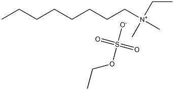 1-Octanaminium, N-ethyl-N,N-dimethyl-, ethyl sulfate Structure