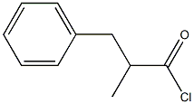 2-Methyl-3-phenyl-propionyl chloride 구조식 이미지