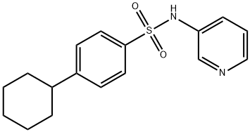 4-cyclohexyl-N-(pyridin-3-yl)benzenesulfonamide Structure