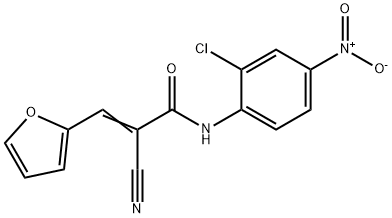 (E)-N-(2-chloro-4-nitrophenyl)-2-cyano-3-(furan-2-yl)acrylamide 구조식 이미지