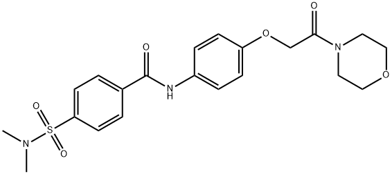 4-(dimethylsulfamoyl)-N-{4-[2-(morpholin-4-yl)-2-oxoethoxy]phenyl}benzamide Structure