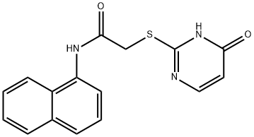 N-naphthalen-1-yl-2-[(6-oxo-1H-pyrimidin-2-yl)sulfanyl]acetamide Structure