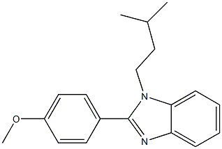 2-(4-methoxyphenyl)-1-(3-methylbutyl)benzimidazole Structure