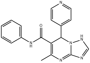 5-methyl-N-phenyl-7-(pyridin-4-yl)-4,7-dihydro-[1,2,4]triazolo[1,5-a]pyrimidine-6-carboxamide Structure