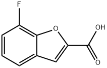 7-fluorobenzofuran-2-carboxylic acid 구조식 이미지