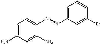 4-[(3-bromophenyl)diazenyl]benzene-1,3-diamine 구조식 이미지