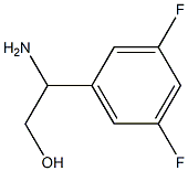 2-AMINO-2-(3,5-DIFLUOROPHENYL)ETHAN-1-OL 구조식 이미지