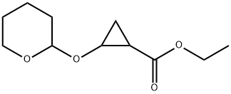 ETHYL 2-((TETRAHYDRO-2H-PYRAN-2-YL)OXY)CYCLOPROPANE-1-CARBOXYLATE 구조식 이미지