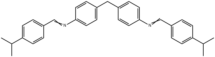 (4-isopropylbenzylidene)(4-{4-[(4-isopropylbenzylidene)amino]benzyl}phenyl)amine 구조식 이미지