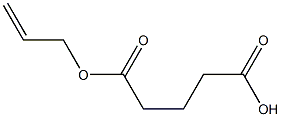 Pentanedioic acid, mono-2-propenyl ester Structure