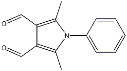 2,5-dimethyl-1-phenylpyrrole-3,4-dicarbaldehyde 구조식 이미지