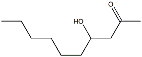 2-Decanone, 4-hydroxy- 구조식 이미지