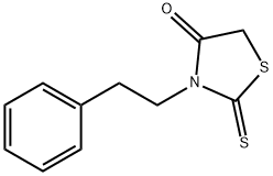 Rhodanine, 3-phenethyl- Structure