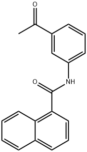 N-(3-acetylphenyl)-1-naphthamide Structure