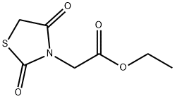 (2,4-Dioxo-thiazolidin-3-yl)-acetic acid ethyl ester Structure