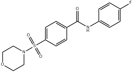 N-(4-fluorophenyl)-4-(morpholinosulfonyl)benzamide Structure