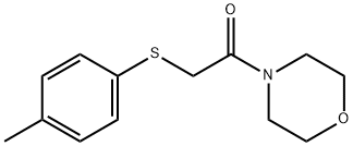 1-morpholino-2-(p-tolylthio)ethan-1-one Structure