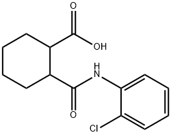 2-(((2-chlorophenyl)amino)carbonyl)cyclohexanecarboxylic acid Structure