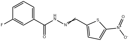 3-fluoro-N'-[(E)-(5-nitrothiophen-2-yl)methylidene]benzohydrazide Structure