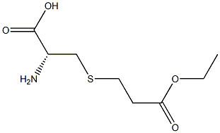 L-Cysteine, S-(3-ethoxy-3-oxopropyl)- Structure