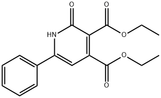 Diethyl2-hydroxy-6-phenylpyridine-3,4-dicarboxylate 구조식 이미지