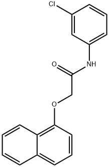 N-(3-chlorophenyl)-2-(naphthalen-1-yloxy)acetamide Structure