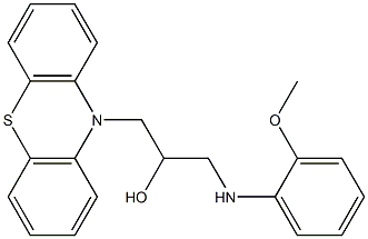 1-(2-methoxyanilino)-3-phenothiazin-10-ylpropan-2-ol Structure