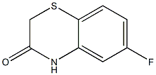 2H-1,4-Benzothiazin-3(4H)-one, 6-fluoro- Structure