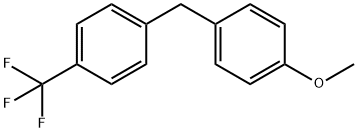 Benzene, 1-[(4-methoxyphenyl)methyl]-4-(trifluoromethyl)- 구조식 이미지