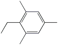 Benzene, 2-ethyl-1,3,5-trimethyl- 구조식 이미지