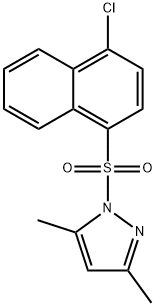 1-(4-chloronaphthalen-1-yl)sulfonyl-3,5-dimethylpyrazole 구조식 이미지