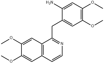 2-[(6,7-dimethoxyisoquinolin-1-yl)methyl]-4,5-dimethoxy-aniline Structure