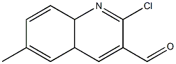 2-chloro-6-methyl-4a,8a-dihydroquinoline-3-carbaldehyde Structure