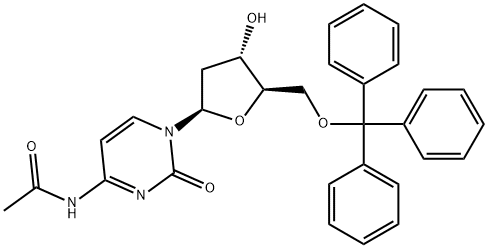 N4-acetyl-O5'-trityl-2'deoxy-cytidine Structure