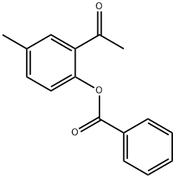 2-Acetyl-4-Methylphenyl Benzoate 구조식 이미지