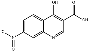 4-HYDROXY-7-NITROQUINOLINE-3-CARBOXYLIC ACID Structure