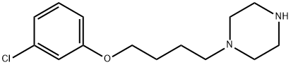 1-[4-(3-chlorophenoxy)butyl]piperazine Structure