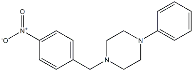 Piperazine,1-[(4-nitrophenyl)methyl]-4-phenyl- Structure