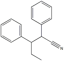 Benzenepropanenitrile, b-ethyl-a-phenyl- Structure