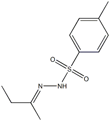 Benzenesulfonicacid, 4-methyl-, 2-(1-methylpropylidene)hydrazide Structure