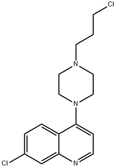 7-Chloro-4-[4-(3-chloropropyl)-1-piperazinyl]-quinoline 구조식 이미지